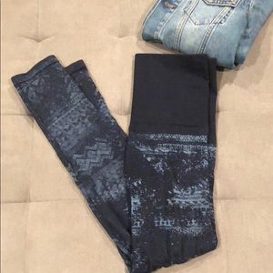 M Rena leggings S/M blue print